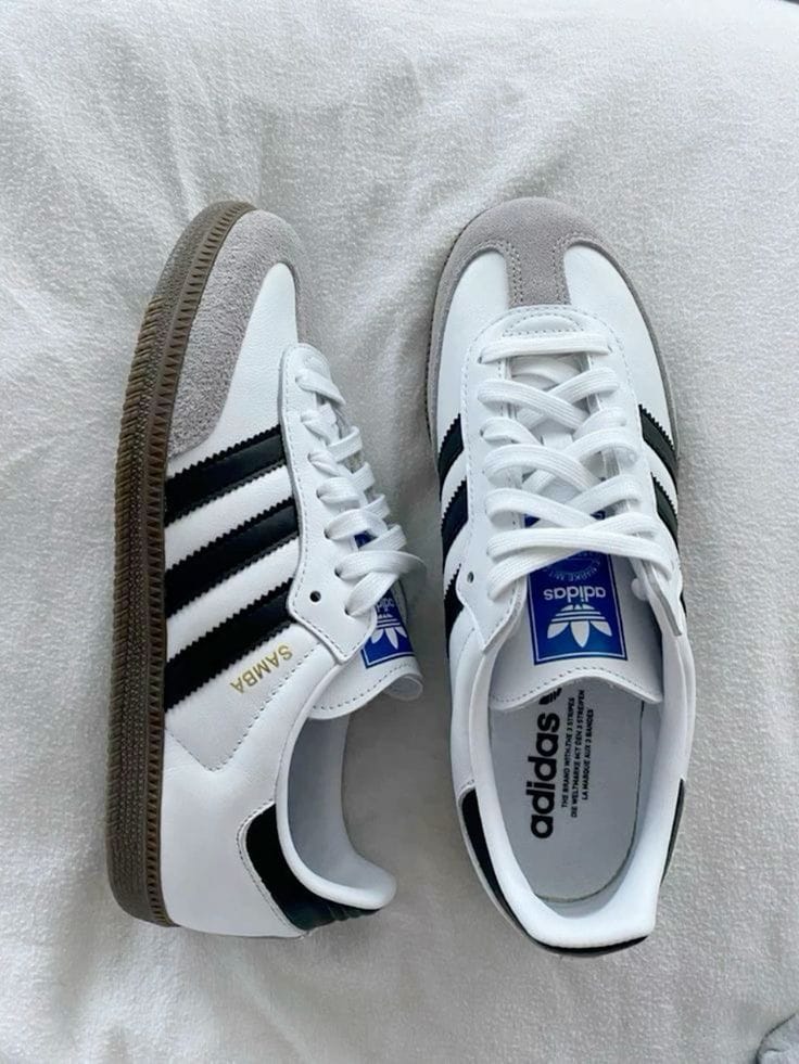 Adidas Samba OG - White & Black (Suela Goma) - El Ícono de la Moda Urbana